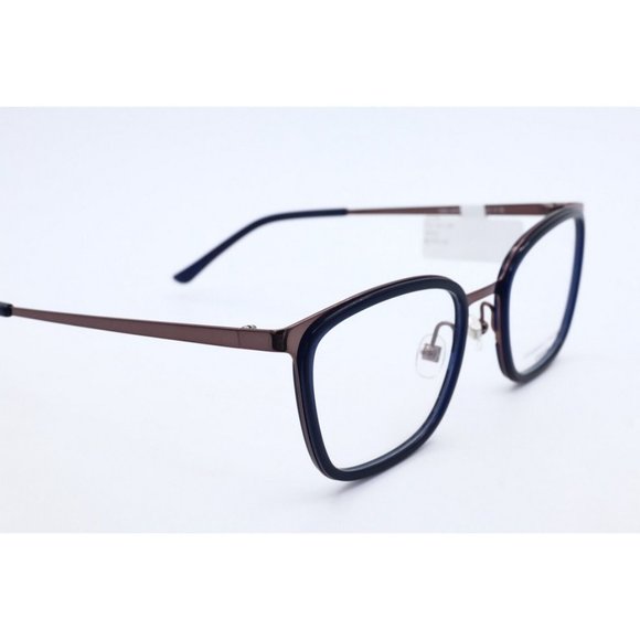 Prodesign Denmark 3184 c.9032 Dark Blue Rectangle Eyeglasses Clear Lenses 50mm - Picture 3 of 6